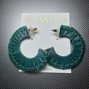 NEW… Green Hoop Earrings
